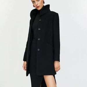 Wilfred Cocoon Black Coat